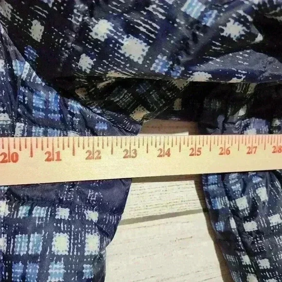 Lands End Plaid Long Jacket, Size 16 - Picture 10 of 10